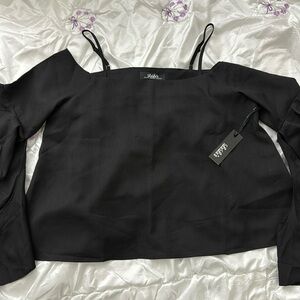 Lulus black off shoulder top